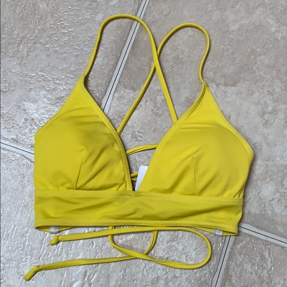 Lost Ink Other - Lost Ink yellow bikini top